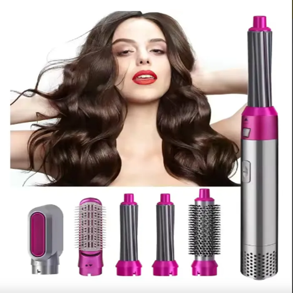 Cepillo Multifuncional 5 en 1 con Tecnología Cerámica — Alisa, Riza y Da Volumen sin Daño — HairPro™ — 💨🔥💁♀️