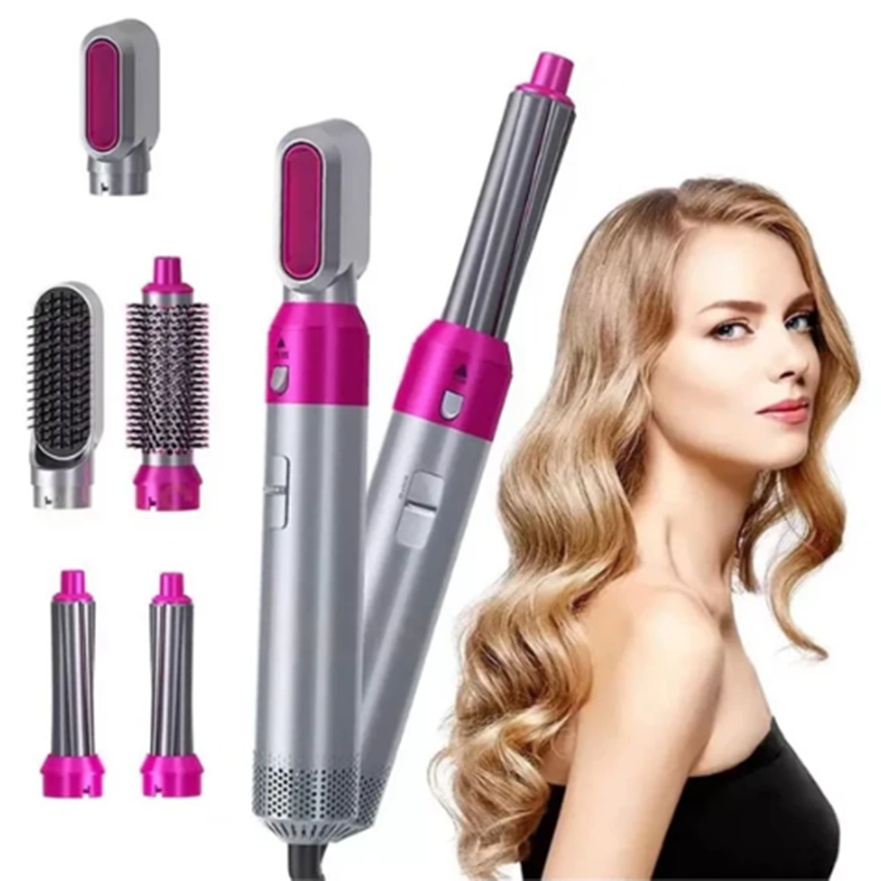 Cepillo Multifuncional 5 en 1 con Tecnología Cerámica — Alisa, Riza y Da Volumen sin Daño — HairPro™ — 💨🔥💁♀️