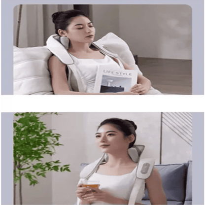 Masajeador Inalámbrico con Calor — Alivio Profundo para Cuello, Hombros y Espalda — RelaxPro™ — 🔥💆‍♂️✨