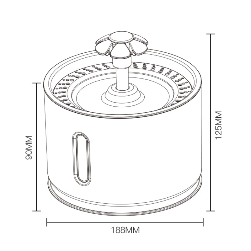 Pet Water Fountain.