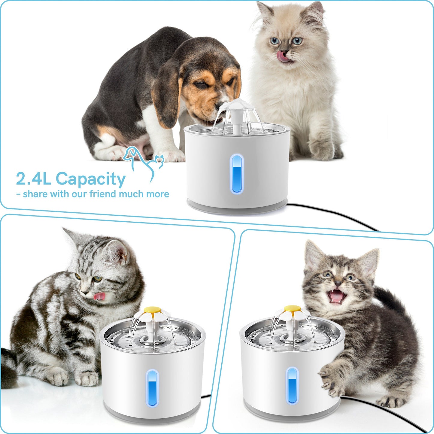 Pet Water Fountain.